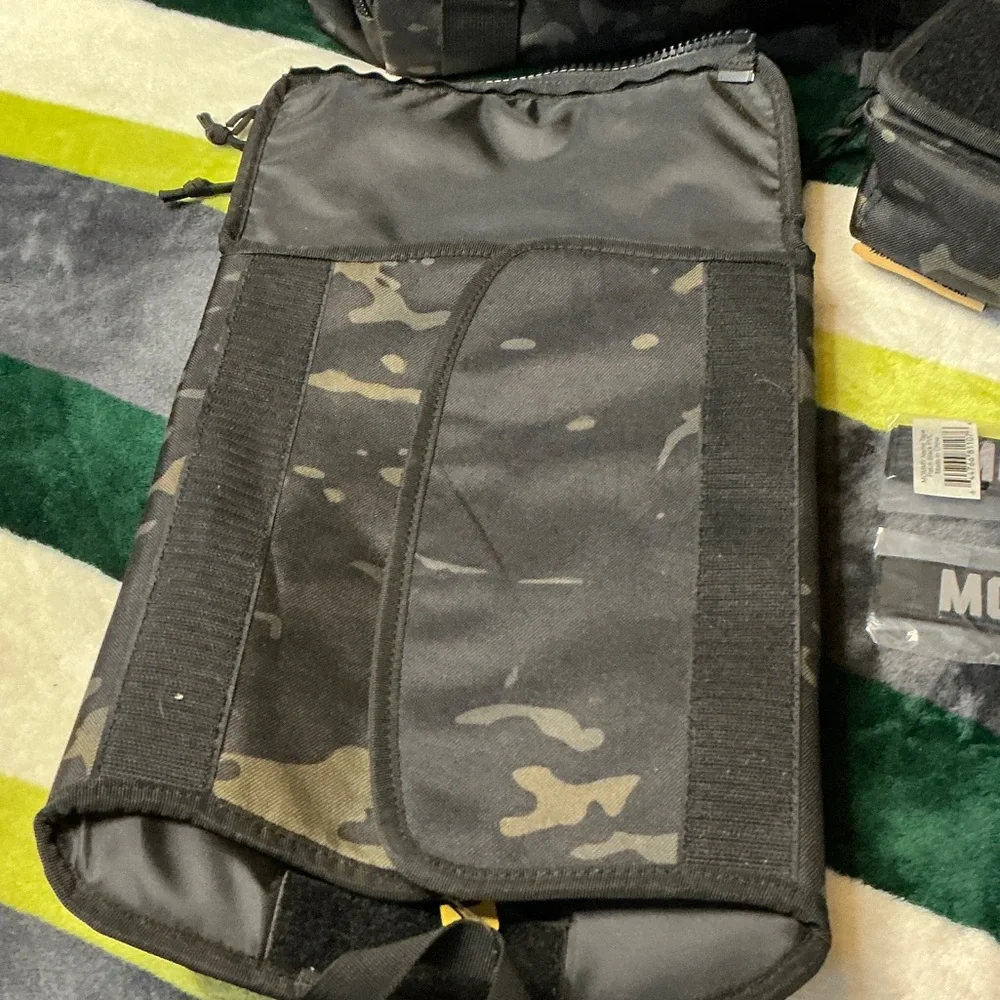 Daddy Tactical Black Camo Backpack - Durable Men's Bag NWT - Picture 14 of 16